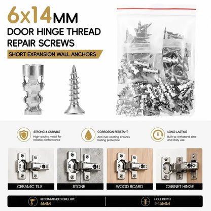 🛠️🔩Self Drilling Drywall Anchors with Screws Kit Easy Install Wall Fixing Accessories