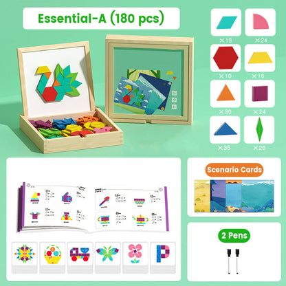 🧲🔥 50% OFF! Creative Magnetic Geometric Puzzle Blocks Set – STEM Building Tiles, 3D Shape Learning, Strong Magnets, Bright Colors, Safe ABS, Educational Toy Gift for Kids Ages 3+ – Builds, Puzzles & Endless Creative Play ✨