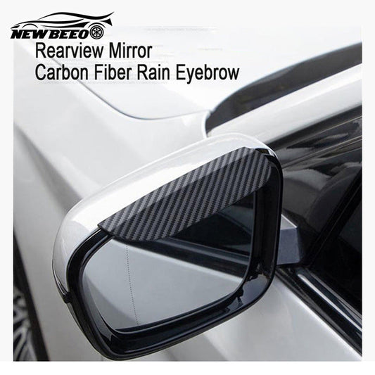 🚗 BUY 2 GET 1 FREE! ✨ New Carbon Fiber Rain Eyebrow - Ultra-Lightweight & Durable Design with Universal Mounts for Cars/Motorcycles 🌧️🔧