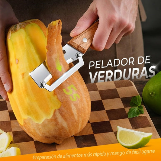 🔪 ¡OFERTA ESPECIAL: COMPRA 2, LLEVA 1 GRATIS! 🥦 Pelador Multifuncional de Cocina – Cuchilla de Acero Inoxidable, Mango Ergonómico, Para Frutas y Verduras ✨