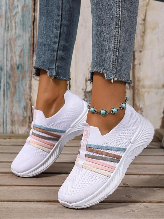 🌸NUEVO LLEGADO -50%🦋 ✨¡50K+ VENDIDOS!🎁✨ Zapatillas Deportivas Transpirables de Malla para Mujer (Sin Cordones / Tipo Slip-On)