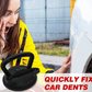 Suction cups to remove dents from car bodywork