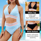 💖2026 Summer Sale 50% OFF👙50K+ SOLD!-👙High Waisted Tummy Control Color Block Bikini Sets