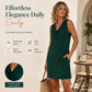 📢📢50% OFF !! ⏰ Elegant Slim Fit Cowl Neck Dress – Sleeveless, Side Pockets, Versatile ✨