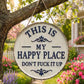 Letrero para la puerta «Este es mi lugar feliz»