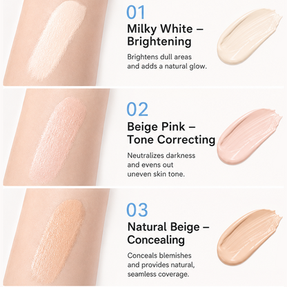 💄 BUY 1 GET 1 FREE! ✨ Multipurpose Hydrating Liquid Concealer Pen – 24H Full Coverage Waterproof & Crease-Proof, Precision Cushion Applicator & Hyaluronic Acid Hydration – Soft-Matte Airbrushed Finish in 3 Shades 💖