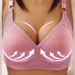 🎉 LIMITED TIME 50% OFF! 💕 Plus Size Comfortable Wireless Bra – Seamless Nylon-Spandex, Anti-Sag & Breathable 👙