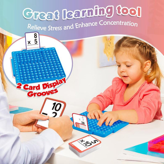Math Flash Cards + Math Board, Math fidget toys🎁Best Birthday Gifts for Baby