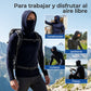 Sudadera con capucha ligera para hombre, secado rápido y protección UV