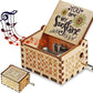 🎵"You Are My Sunshine" Musical Box, Hand Crank Wooden Engraved Music Box🎁