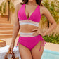 💖2026 Summer Sale 50% OFF👙50K+ SOLD!-👙High Waisted Tummy Control Color Block Bikini Sets