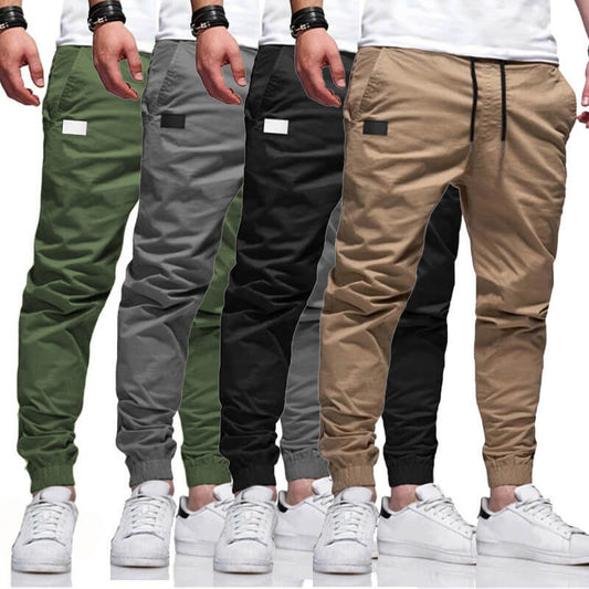 Pantalones jogger casuales para hombre con cordón y cintura elástica 🔥Compra 2, obtén automáticamente un 10% de descuento y envío gratis🔥