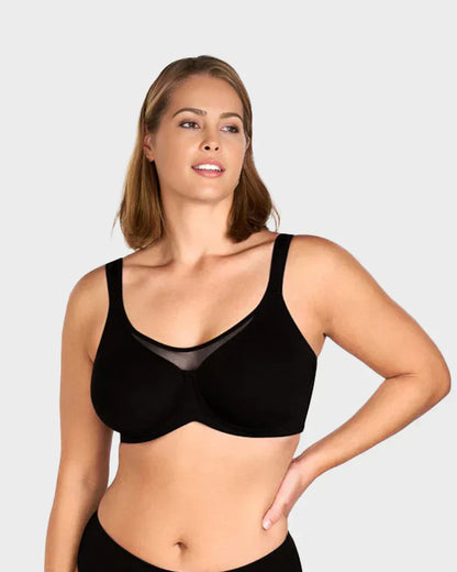 ⏳LAST WEEK SALE -ONLY ＄19.99!🖤💐Women's Elegant Sheer Full Coverage Plus Size Bra