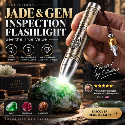 💎 LIMITED-TIME 50% OFF! 🔦 Multifunctional Gemstone Appraisal Flashlight – Triple Light, Penetrating, Rechargeable ⚡