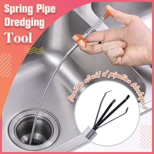 ⏳Time-Limited Special⏰Drain Cleaning Hook – 4‑claw grabber, targets blockages precisely. Flexible stainless steel, reaches deep pipes. 🛡️✨