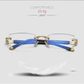 👓 🔥 ¡OFERTA RELÁMPAGO 50% OFF! Gafas de Lectura Sin Montura con Filtro Azul – Antifatiga, 2 Pares Incluidos 🔥