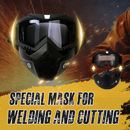 📢📢50% OFF !! ⏰Special Mask For Welding And Cutting（Anti-Glare, Anti-Ultraviolet Radiation, Anti-Dust）