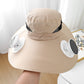 🧢 LIMITED-TIME 50% OFF! ✨ Solar Fan Sun Hat – UPF 50+, Dual Power, Ultralight ☀️