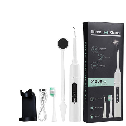 🦷 ¡50% DE DESCUENTO! 💦 Limpiador Dental Ultrasónico 5 en 1 - 3 Velocidades Ajustables para una Limpieza Profunda y Suave ✨📦