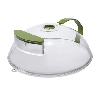 📢📢 ¡50 % DE DESCUENTO!! ⏰ Tapa Transparente Anti-Salpicaduras para Microondas – Con Ventilación de Vapor, Asa y Reutilizable