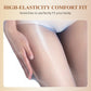 High-Waist Glossy Open-Crotch Tights