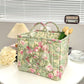 🧺 ¡OFERTA POR TIEMPO LIMITADO 50% DE DESCUENTO! 🌸 Cesta de Tela Floral Plegable – Gran Capacidad, Asas de Transporte y Diseño Vintage para el Hogar ✨
