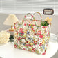 🧺 ¡OFERTA POR TIEMPO LIMITADO 50% DE DESCUENTO! 🌸 Cesta de Tela Floral Plegable – Gran Capacidad, Asas de Transporte y Diseño Vintage para el Hogar ✨