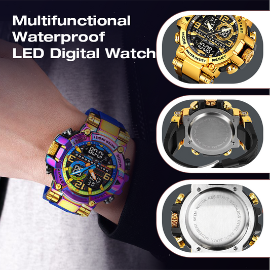 ⌚ ¡OFERTA ESPECIAL 50% DE DESCUENTO! ⏱️ Reloj Digital LED Multifunción Impermeable – Pantalla Dual, Cronómetro, 50M Resistente al Agua, Regalo Perfecto 🎁