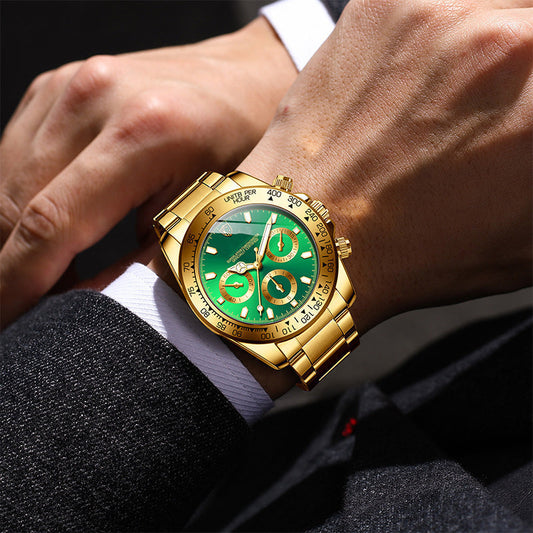 ⌚️ 🔥 ¡OFERTA POR TIEMPO LIMITADO 50% DE DESCUENTO! Reloj de Cuarzo Hombre – 6 Combinaciones, Luminoso, Impermeable Diario ✨