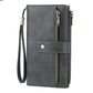 Cartera de cuero con bloqueo RFID para mujer