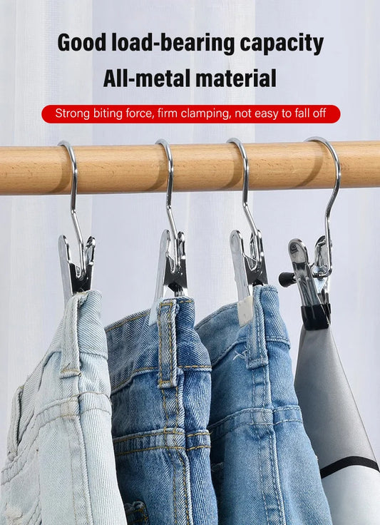 🏆Flash Sale⚡ 50K+ SOLD! 💥Stainless steel hanging hooks/clips