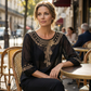 👚 LIMITED-TIME 50% OFF! 💥 Women's Embroidered Cotton-Linen Blend Blouse – Floral Cutouts, Round Neck, Relaxed Fit ✨