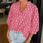 Top informal y holgado con estampado para mujer