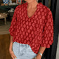 Top informal y holgado con estampado para mujer