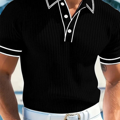 👔 ¡OFERTA POR TIEMPO LIMITADO 45% DE DESCUENTO! 🎁 Camiseta Polo Casual de Verano – Tejido Transpirable, Corte Clásico, Perfecta para el Clima Cálido ✨