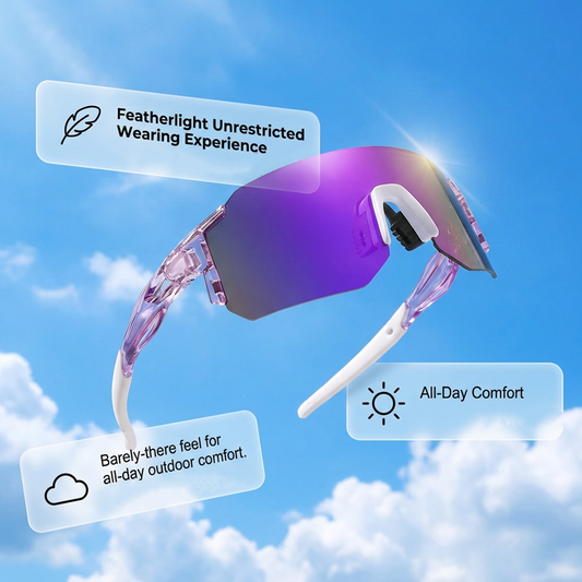 💐¡50% DE DESCUENTO! Gafas deportivas de armazón grande – Protección UV400 y vista panorámica 🕶️☀️ 【Oferta limitada】