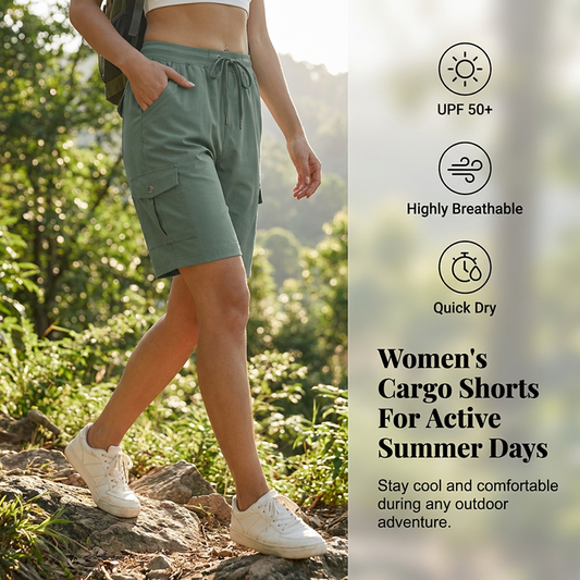 ⏰ ¡Oferta Limitada 50% OFF! 💥Pantalones cortos cargo de secado rápido para mujer con bolsillos🩳