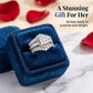💍 LIMITED-TIME 50% OFF! 💥 Women's Princess Cut Cubic Zirconia Filled Ring – Pave Setting, Multi-Layer Band, Sparkle ✨