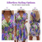 ⏳Limited-time 50% off⏰Women's Floral V-Neck Ruffle Hem A-Line Dress💐👗