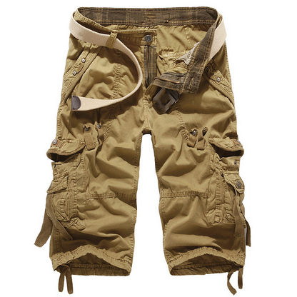 ⏰ ¡OFERTA RELÁMPAGO 50% DE DESCUENTO! 🩳 Pantalones Cortos Cargo Masculinos de Múltiples Bolsillos – Ajuste Relajado, Mezcla de Algodón Transpirable y Estilo Versátil ✨