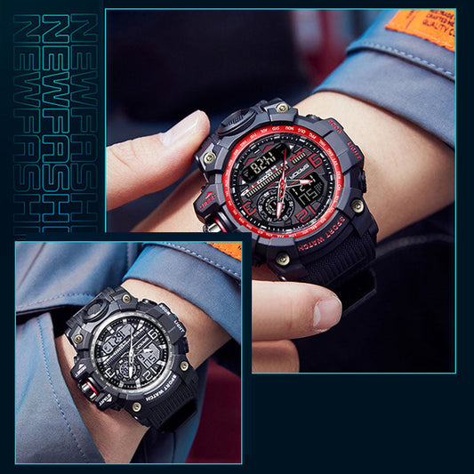 ⌚ ¡OFERTA POR TIEMPO LIMITADO 50% DE DESCUENTO! 🔦 Reloj de Cuarzo Multifunción para Hombre – Visión Nocturna, Impermeable 50M, Cronógrafo y Antigolpes ✨