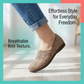 👡 ¡TIEMPO LIMITADO -50% DE DESCUENTO! 🌿 Zapatos planos de tela tejida transpirable para mujer (slip-on) – Cómodos, flexibles y antideslizantes 🌸