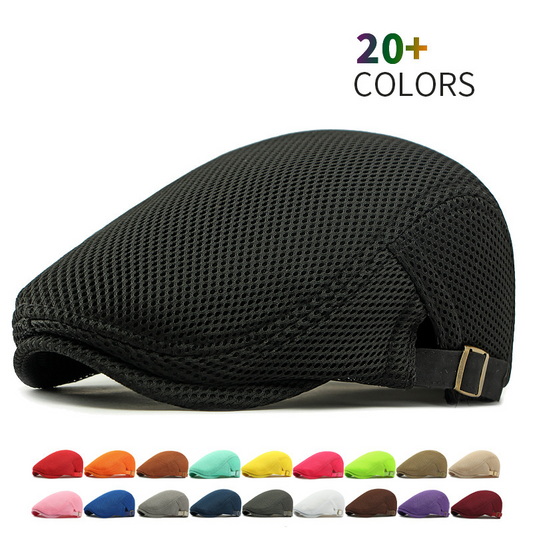🧢 ¡OFERTA RELÁMPAGO 50% DE DESCUENTO AHORA! 🌿 Gorra Plana Transpirable de Malla – Correa Ajustable, Banda de Sudor, Estilo Clásico Ivy y Poliéster Ligero ✨