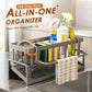 Escurridor de fregadero multifuncional para organización de cocina