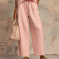 👚 ¡TIEMPO LIMITADO -50% DE DESCUENTO! 👖 Conjunto deportivo de 2 piezas en color sólido para mujer – Manga abullonada, pierna ancha, detalle de cremallera ✨