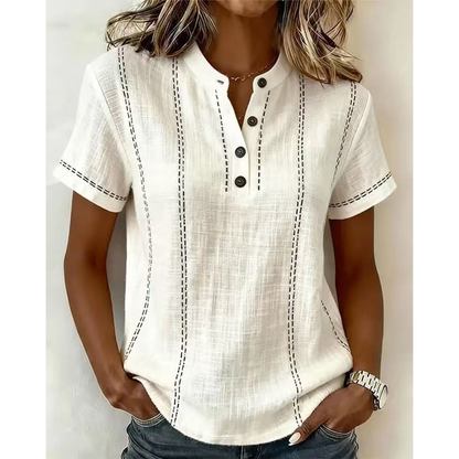 🌸¡Actualización del armario de primavera! ✨ Camiseta casual de manga corta para mujer