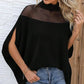 👚 ¡OFERTA POR TIEMPO LIMITADO 50% DE DESCUENTO! 🦇 Blusa Casual de Mujer de Cuello Alto con Mangas Murciélago – Transparente, Transpirable, Estilo Holgado y Versátil ✨
