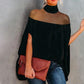 👚 ¡OFERTA POR TIEMPO LIMITADO 50% DE DESCUENTO! 🦇 Blusa Casual de Mujer de Cuello Alto con Mangas Murciélago – Transparente, Transpirable, Estilo Holgado y Versátil ✨