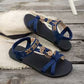 👡 ¡OFERTA DE VERANO 50% DE DESCUENTO! 🌸 Sandalias Planas Transpirables de Punta Redonda para Mujer – Ajuste Seguro, Plantilla Acolchada, Detalles Bohemios y Cuero Sintético ✨