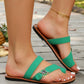 👡 ¡OFERTA POR TIEMPO LIMITADO 50% DE DESCUENTO! 🌸 Sandalias Planas Casual Antideslizantes para Mujer – Sujeción en Punta, Suela Cómoda, Detalle Floral y Multiopciones de Color ✨